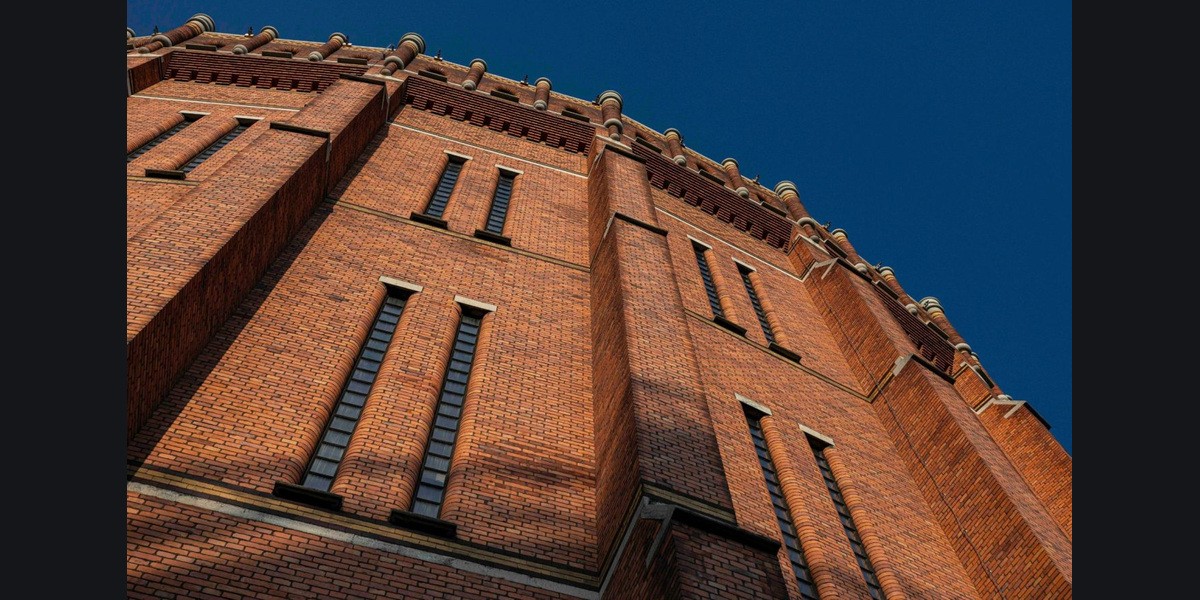 Gasometer in Stockholm. Photograph: Alessandro Moggi.